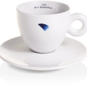 illy Art Collectie - Lee Ufan - giftset met twee cappuccino kop en schotel