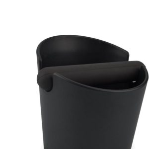 1 stuk - Koffiepers-vuilbakje - Uitklopbakken - Schokbestendig en duurzaam - Barista-stijl persbakje - Met verwijderbare persstang - Antislipbodem - Accessoires voor espressomachines - Zwart