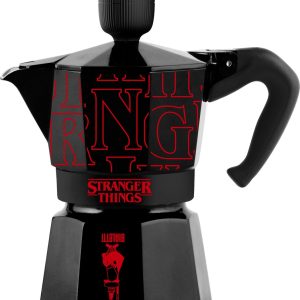 Bialetti Stranger Things - Percolator - Moka Express 3 kops - Aluminium - Met Stranger things sound effect