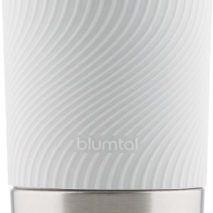 Blumtal Thermosbeker Classic - Lekvrij, BPA-Vrij en Vaatwasserbestendig - Hoge Kwaliteit Thermosfles met Quick-Press Sluiting - Travel Mug 350 ml - Wit