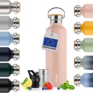 Blumtal Thermosfles 1000 ml - Dubbelwandige Thermosfles - Drinkfles - BPA Vrij - Theefles - Thermos - Roze