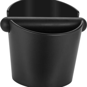 Gigicial Koffiedik-tapbox, barista-stijl espressodik-tapbox, met een afneembare, robuuste metalen tapbalk en een schokabsorberende, duurzame, antislip basis. Geschikt voor accessoires van espressomachines, eenvoudig schoon te maken.