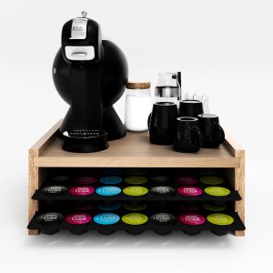 Jooba Capsulehouder Dolce Gusto - Koffiecups houder - Koffiemeubel - Hout - 70 capsules - Cuphouder