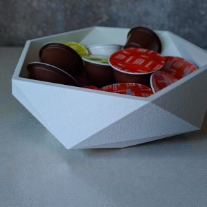 Koffiecup Houder - Stijlvol Zeshoekig Opbergbakje voor Dolce Gusto Cups - Modern & Compact