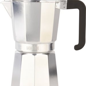 La Cafetière Venice Aluminium espressomaker met koelblijvende handgreep en knop