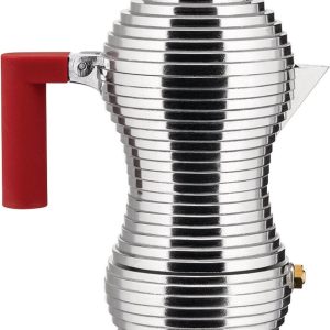 Alessi Pulcina Percolator 3 kops rood