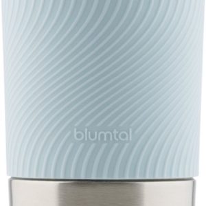 Blumtal Thermosbeker Classic - Lekvrij, BPA-Vrij en Vaatwasserbestendig - Hoge Kwaliteit Thermosfles met Quick-Press Sluiting - Travel Mug 350 ml - Lichtblauw