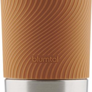 Blumtal Thermosbeker Classic - Lekvrij, BPA-Vrij en Vaatwasserbestendig - Hoge Kwaliteit Thermosfles met Quick-Press Sluiting - Travel Mug 350 ml - Pumpkin Spice - Bruin