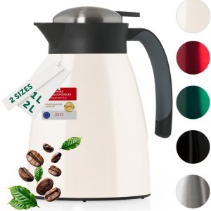 Blumtal Thermoskan Carla - Hoogwaardige Thermosfles - Voor warme dranken - Gebroken wit