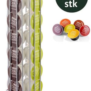 Cheffinger - Dolce Gusto Capsulehouder - 360° draaibaar - 32 Cups - Cuphouder - Koffiecups Houder - Zilver