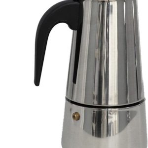 Gerimport Percolator espressomaker - 2 kopjes - RVS - 14x11 cm