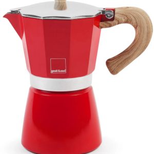 Gnali & Zani Venezia - Espressomaker Rood - 6 Kopjes