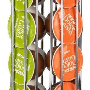 Jay Hill Dolce Gusto Cuphouder - Draaibaar - Voor 24 Koffiecups - Roterend Koffiecuprek - Staaldraad met Anti-kras Viltlaag - Zilver - Koffiecup Houder met Viltvoet