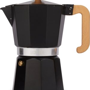 La Cafetière Venice Aluminium espressomaker met koelblijvende handgreep en knop