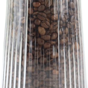 OTIX Voorraadpot - Glas - met Deksel - Snoeppot - Koekjespot - 950ml - Voedselopbergers - Koffiepads Bewaarbus - Acacia - Wood - SIRIUS