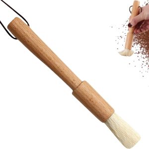 2 stuks Borstels voor het Schoonmaken van Koffiemolens | Gereedschap Met Houten Handvat En Borstelharen,Borstel voor Koffiezetapparaten | Voor Gebruik In Huis Keuken Bar Brouwmachine Bakken En Theewaren