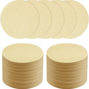 400 Stuks Koffiefilterpapier - 58 Mm - Rond Papieren Koffiefilters - Espresso Distributie Filter - Filters - Koffie - Vervanging Van Micropapierfilters - Barista Tools - Geschikt Voor Koffie- En Espressomachines - Khaki