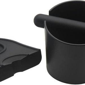 5Inch tapping box espresso tapping box siliconen koffie tamper pad espressomachine accessoires 2Set met afneembare slagstang en antislipbasis