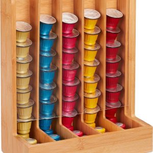 Capsulehouder cups - koffiecuphouder - bamboe