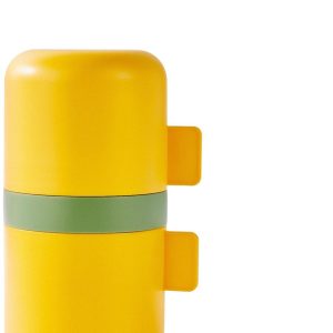 Draagbare Handmatige Koffiemolen - Instelbare Maling - Geel - Voor Kamperen/Outdoor