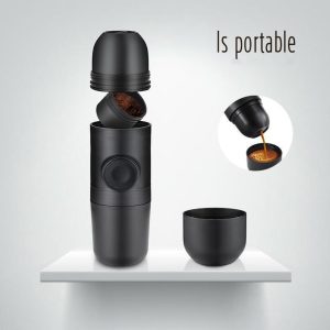 Draagbare espressomachine - Reiskoffiemaker - Handmatig bediend met zuigermechanisme
