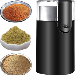 Elektrische Koffiebonenmolens | Elektrische Maalmolen,Roestvrij Staal Reiskoffiemolen Met Borstel,voor Cold Brew Café Thuis Reizen Bonen Voedsel Noten