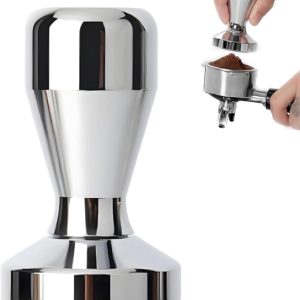 Espresso Tamper 51 mm - Koffie Tamper - Koffie Stamper - Geschikt voor 51 mm portafilters - Hoogwaardige Koffiestamper - Espresso Leveler Koffie Verdeler - Quick Mill - Espressomachine - Barista Essentials