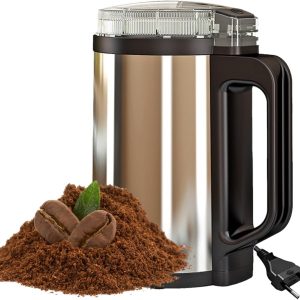 Koffieboonmaler Elektrisch | Duurzame RVS Maalschijf Koffiemolen,Snelle En Eenvoudige Maalmolen Voor En Noten Dagelijks Gebruik Keukenapparaat