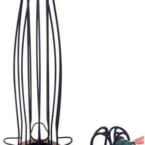 Koffiecapsulehouder Draaibaar Metaal Zwart RADKA 40 cm - Capsulehouder - Koffiecups Houder - voor Koffie - Capsules - Padhouder