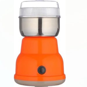 Koffiemolen Electrisch - Koffiebonen Maler - Koffiemaler Electrisch - Kruidenmolen - Koffiemaker Voor Onderweg - 500w Elektrische Molen - 1 Rvs Mes - Maalt Specerijen Noten Granen Koffiebonen - Nat En Droog Gebruik - Voor Keuken - Oranje Kleur