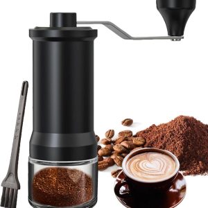 Koffiemolen - Handmatig-Voor fijn/grof malen-Koffiebonen maler-Met reinigingsborstel-Geschikt voor gezinnen, reizen, kamperen