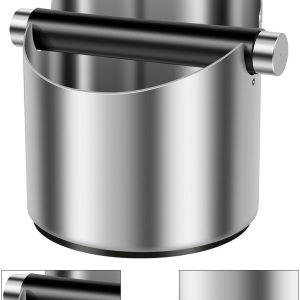 Opvangbak voor espressokoffiedik met antisliprubber, geluidsarm, geschikt voor alle portafilter-espressomachines (gemakkelijk schoon te maken).