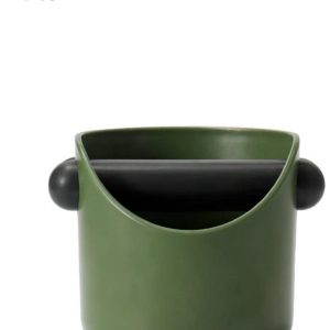 1 stuk - Koffiepers-vuilbakje - Uitklopbakken - Schokbestendig en duurzaam - Barista-stijl persbakje - Met verwijderbare persstang - Antislipbodem - Accessoires voor espressomachines - Groen