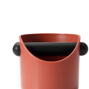 1 stuk - Koffiestamper - Uitklopbakken - Schokbestendig en duurzaam - Stamper in baristastijl - Met verwijderbare stamperstang - Antislipvoet - Accessoire voor espressomachine - Karamelkleurig