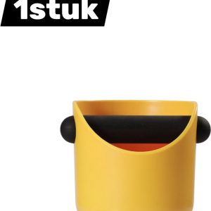 1stuk - Koffiedikcontainer - Koffiedikcontainer - ABS-kunststof - Mini-ontwerp - Geschikt voor semi-automatische espressomachines - Met tapper - Onderhoudsvrij, geurloos - Mini - Geel