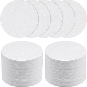 400 Stuks Koffiefilterpapier - 58 Mm - Rond Papieren Koffiefilters - Espresso Distributie Filter - Filters - Koffie - Vervanging Van Micropapierfilters - Barista Tools - Geschikt Voor Koffie- En Espressomachines - Wit