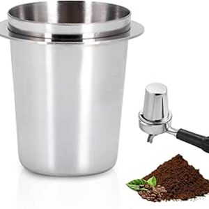 51 Mm Rvs Koffie Doseringbeker - 1 Stuks - Koffiebekers - Dosing Cup - Duurzame Koffiemaatbeker - Espresso Dosing Cup - Rvs - Barista Accessoire - Geschikt Voor 51 Mm Espressomachine - Geschikt Voor Thuis, Kantoor En Café - Zilver