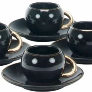 BRICARD ESPRESSO SET 2860 12/S-3 | ZWART - GOUD 12-DELIG
