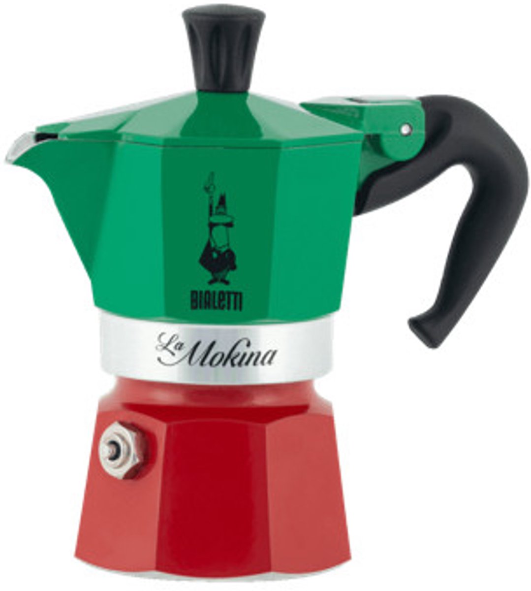 Bialetti - La Mokina - Percolator - Tricolore - 1 espresso