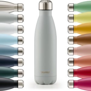Blumtal Thermosfles - Met dubbele wand - Thermosbeker Koffie, Thee en Koele dranken - Travel Mug - 1000ml - Ultimate Grey - Grijs