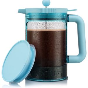 Bodum | Bean Cafetière voor ijskoffie / cold brew | Kunststof BPA-vrij | 1.5L | 12 kops | Blauw