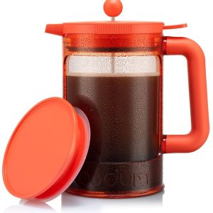Bodum | Bean Cafetière voor ijskoffie / cold brew | Kunststof BPA-vrij | 1.5L | 12 kops | Rood