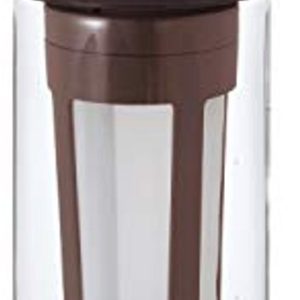 Cold Brew Koffiekan - 1000 ml Glazen Carafe Met Infuser - Voor IJskoffie & IJsthee - Gemakkelijk Vullen En Schoonmaken - bruin