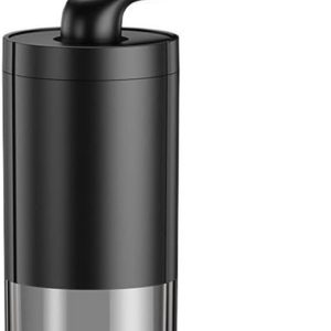 Daity Eén handmatige koffiemolen met instelbare maalgraad voor het nauwkeurig malen van espresso en cafetièrekoffie. Draagbaar, handbediend ontwerp, perfect voor reizen, kamperen en buitenactiviteiten (zwart).