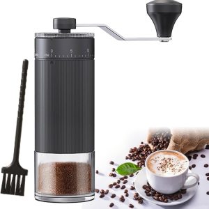 Draagbare Handmatige Koffiemolen - Koffie Molen Met 40 Standen - Koffiemolen Handmatig - Keramisch - Voor Reizen & Kamperen