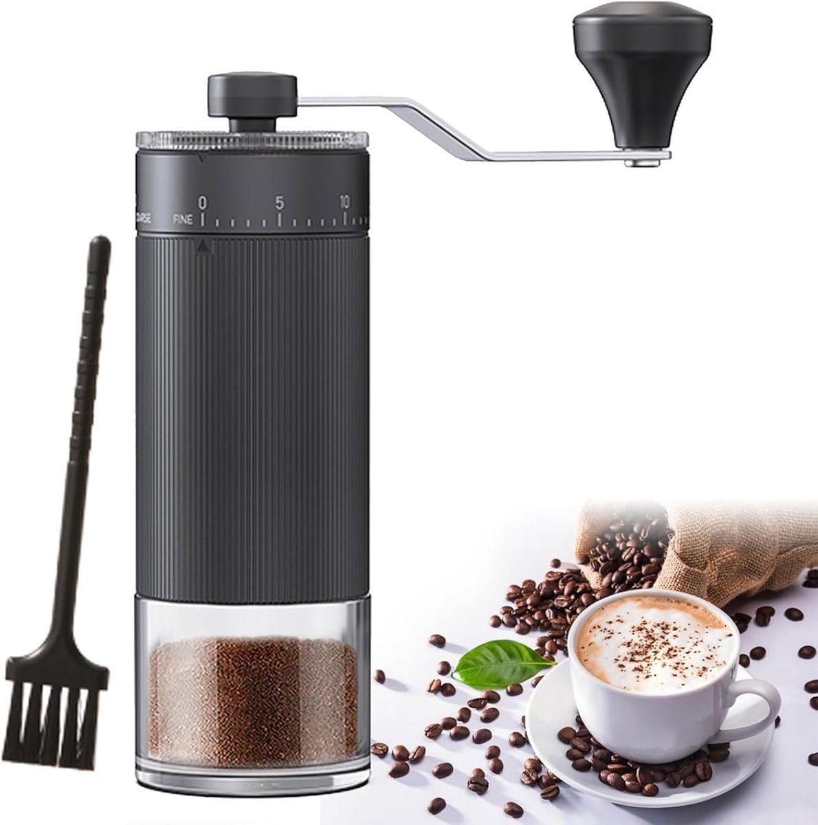 Draagbare Handmatige Koffiemolen - Koffie Molen Met 40 Standen - Koffiemolen Handmatig - Keramisch - Voor Reizen & Kamperen