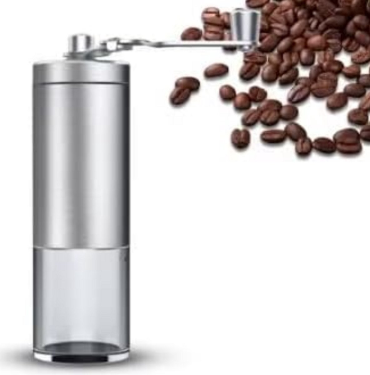 Handmatige Koffiemolen - Koffiemolen van Duurzaam RVS voor Koffiebonen - Opvouwbare keramische maalkern