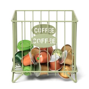 Koffiecups houder - Capsulehouder nespresso - Capsulehouder dolce gusto - ijzer - Koffiehouder groen
