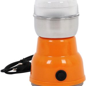Koffiemolen Electrisch - Koffiemaler Electrisch - Kruidenmolen - Koffiemaker Voor Onderweg - 100w Elektrische Molen - 1 Rvs Mes - Maalt Specerijen Noten Granen Koffiebonen - Nat En Droog Gebruik - Voor Keuken - Oranje Kleur