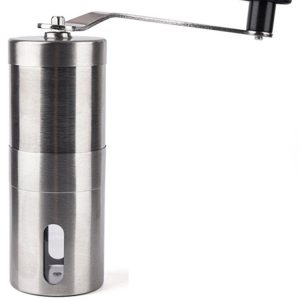 Koffiemolen - Handmatige Koffiemolen - Handmatige Koffiemolen Bonenmaler Met Verstelbare Standen - Koffiebonen Maler - Pro Koffiemolen - Koffiemolens Voor Bonen - Roestvrijstaal - Handmatig - Zilver